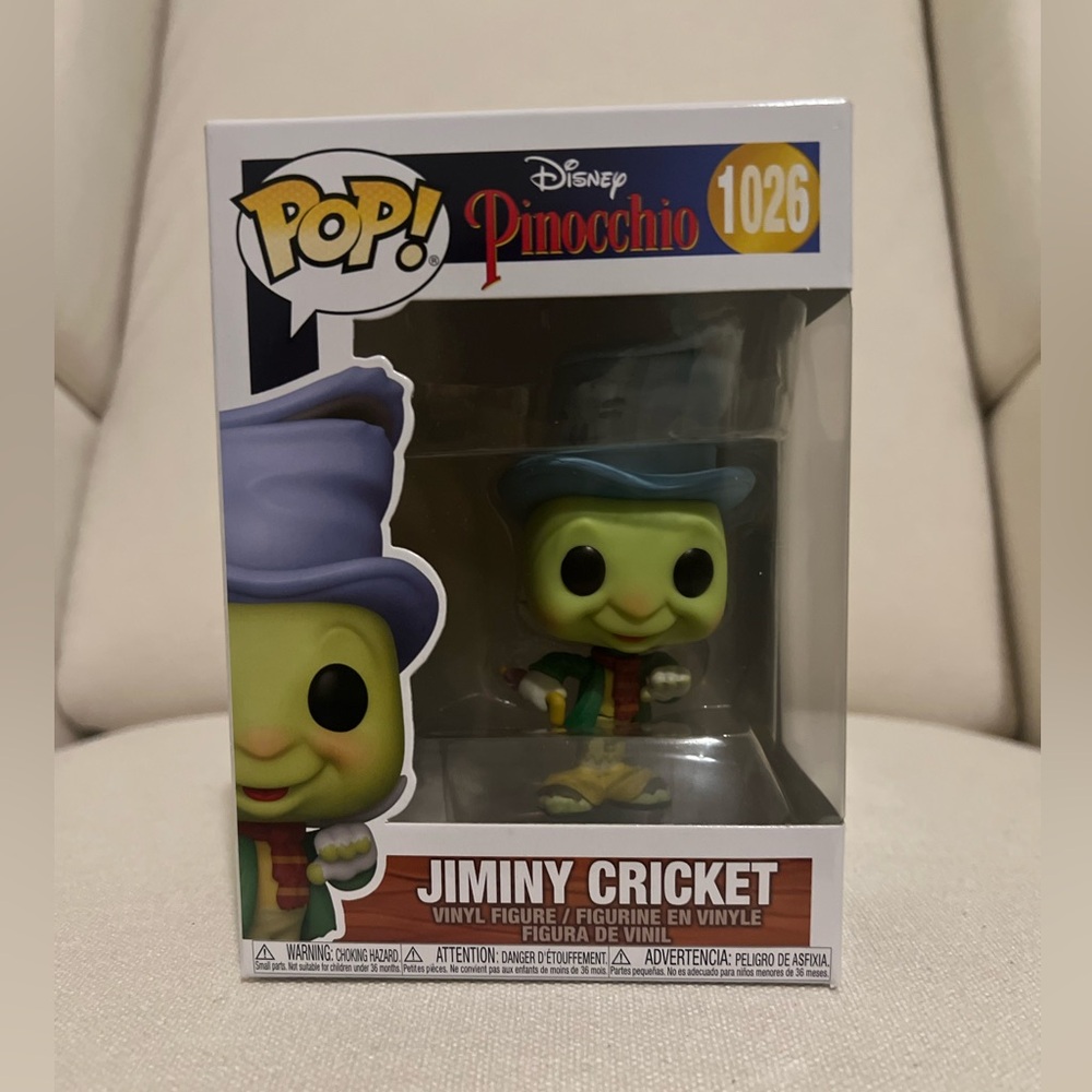 Funko Pop! Disney 1026 Pinocchio Jiminy Cricket Pop Vinyl Figure FU51534 Mint